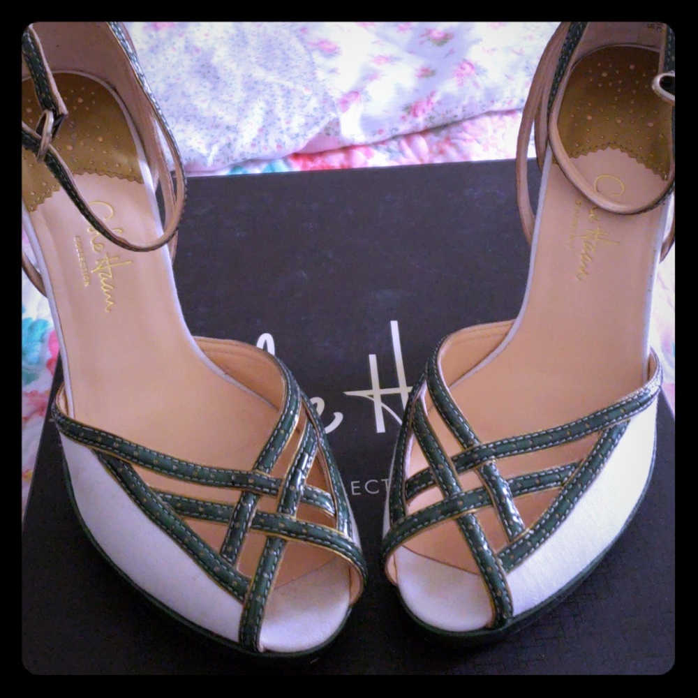 Cole Haan Ankle Strap Platforms